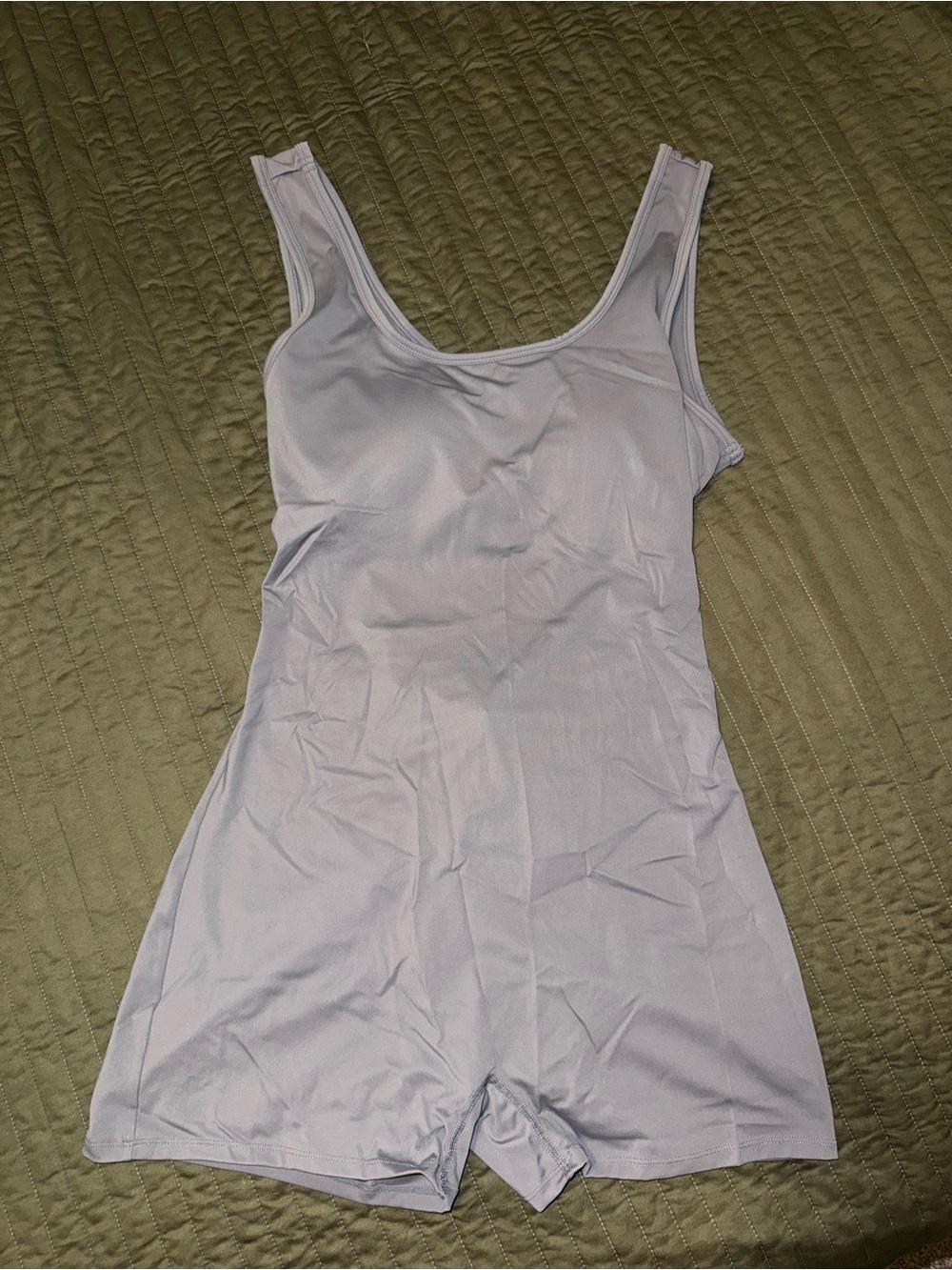 Gray Workout jumpsuit for women, cutout back